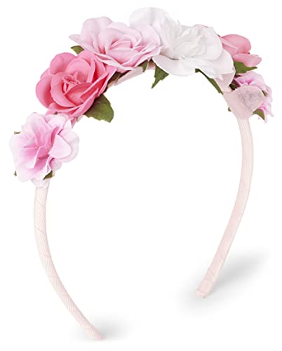 0196733176171 - GYMBOREE,GIRLS,AND TODDLER HEADBANDS AND HAIR ACCESSORIES,ONE SIZE,PINK FLOWERS