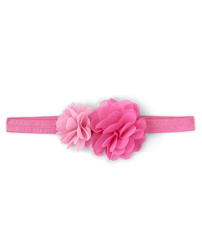 0196733190771 - GYMBOREE,GIRLS,AND TODDLER HEADBANDS AND HAIR ACCESSORIES,ONE SIZE,PINK DOUBLE FLOWERS