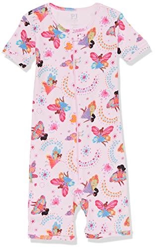 0196733442689 - THE CHILDRENS PLACE BABY GIRLS SHORT SLEEVE 100% COTTON ZIP-FRONT ONE PIECE FOOTLESS PAJAMAS, FAIRIES, 18-24 MONTHS