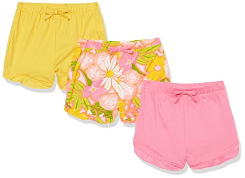 0196733455764 - THE CHILDRENS PLACE BABY GIRLS KNIT BOTTOMS 3-PACK, AMANDA FLORAL_SUN GLOW | FLEUR PINK | NONE | SEE COMMENTS | TANSY YELLOW