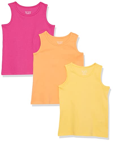 0196733471238 - THE CHILDRENS PLACE BABY TODDLER GIRLS SLEEVELESS TANK TOPS 3 PACK, FRUITS, 5T
