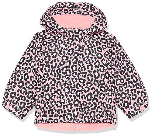0196733541658 - THE CHILDRENS PLACE BABY GIRLS AND TODDLER HEAVY 3 IN 1 WINTER JACKET,WIND WATER-RESISTANT SHELL,FLEECE INNER, CHEETAH THREE COLOR_STRAWBERRY CREAM | STRAWBERRY CREAM, 5T