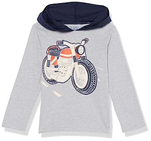 0196733612952 - THE CHILDRENS PLACE BABY BOYS AND TODDLER HOODIE SWEATSHIRT, MOTORCYCLE, 12-18 MONTHS