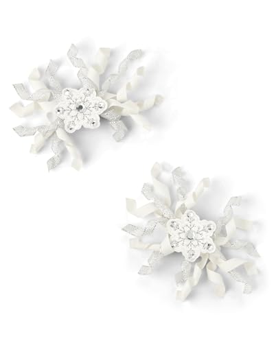 0196733894716 - GYMBOREE,TODDLER AND BABY SNAP CLIP 2-PACK HAIR ACCESSORIES,SILVER DAZZLE,ONE SIZE
