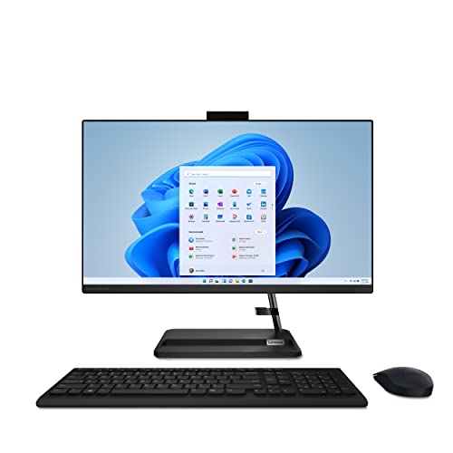 0196801484276 - LENOVO IDEACENTRE AIO 3-2022- ALL-IN-ONE DESKTOP - 23.8 FHD TOUCH DISPLAY - HD 720P CAMERA - WINDOWS 11 HOME - 8GB MEMORY - 512GB STORAGE - AMD RYZEN 5 5625U - BLACK - MOUSE & KEYBOARD INCLUDED