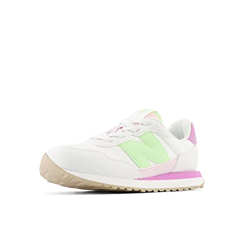 0196941227108 - NEW BALANCE BABY GIRLS 237 V1 BUNGEE SNEAKER, REFLECTION/CAPRICORN/MINT FLASH, 3 WIDE INFANT