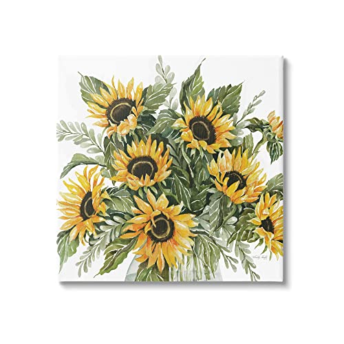 0197081199324 - STUPELL INDUSTRIES BOLD SUNFLOWER BUNCHES FLORAL COUNTRY BLOSSOM BOUQUET, DESIGN BY CINDY JACOBS
