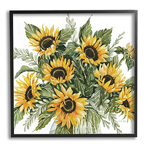 0197081199386 - STUPELL INDUSTRIES BOLD SUNFLOWER BUNCHES FLORAL COUNTRY BLOSSOM BOUQUET, DESIGN BY CINDY JACOBS