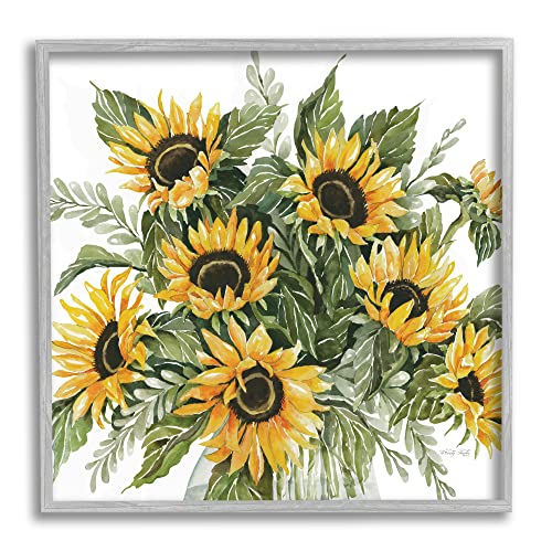 0197081199393 - STUPELL INDUSTRIES BOLD SUNFLOWER BUNCHES FLORAL COUNTRY BLOSSOM BOUQUET, DESIGN BY CINDY JACOBS