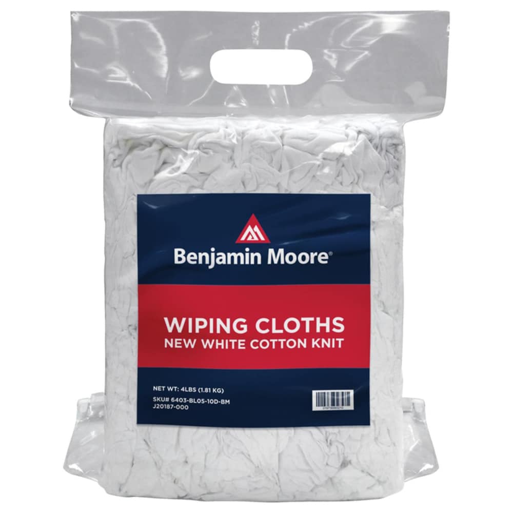 0001973699321 - BENJAMIN MOORE 1005317 COTTON WIPING CLOTH, PACK OF 10