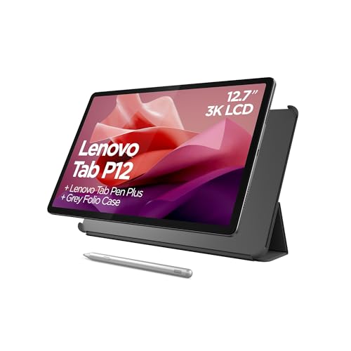 0197530459108 - LENOVO TAB P12-2024 - EXPANSIVE TOUCHSCREEN TABLET - 12.7 3K DISPLAY - 13MP CAMERA - 8GB MEMORY - 128GB UFS STORAGE - ANDROID 13 - DOLBY ATMOS - QUAD JBL SPEAKERS - PEN AND FOLIO CASE INCLUDED