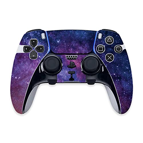 0197560064440 - MIGHTYSKINS SKIN COMPATIBLE WITH PS5 DUALSENSE EDGE CONTROLLER - VIOLET STARS | PROTECTIVE, DURABLE, AND UNIQUE VINYL DECAL WRAP COVER | EASY TO APPLY & CHANGE STYLES | MADE IN THE USA