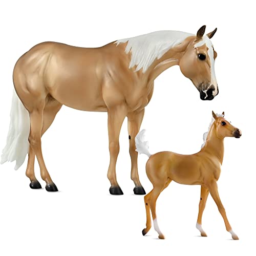 0019756018726 - BREYER HORSES TRADITIONAL SERIES EBONY SHINES & CHARLIZE | 2 HORSE SET | HORSE TOY MODEL | 11.5 X 9 | 1:9 SCALE | MODEL #1872