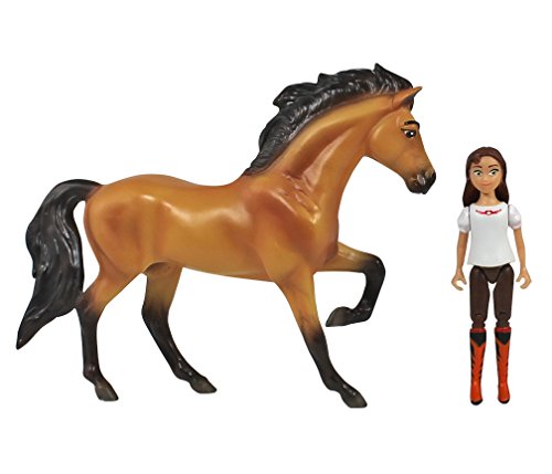 0019756092061 - BREYER SPIRIT RIDING FREE - SPIRIT AND LUCKY SMALL HORSE AND DOLL TOY SET