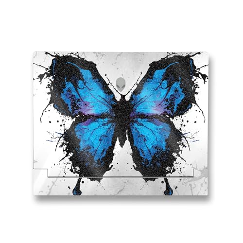 0197560932114 - MIGHTYSKINS GLOSSY GLITTER SKIN COMPATIBLE WITH ALIENWARE X14 R2 FULL WRAP KIT - BUTTERFLY SPLASH | PROTECTIVE, DURABLE HIGH-GLOSS GLITTER FINISH | EASY TO APPLY | MADE IN THE USA