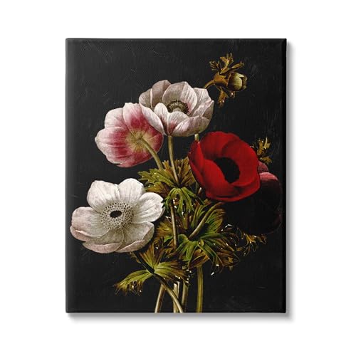 0197658786490 - STUPELL INDUSTRIES VINTAGE POPPY BOUQUET CANVAS WALL ART BY PIDDIX