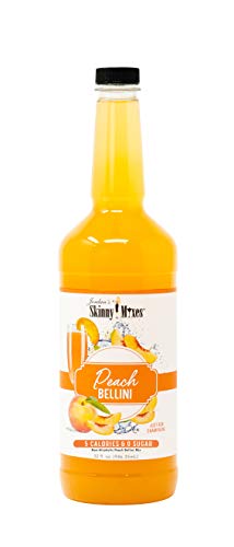 0197874000714 - JORDANS SKINNY MIXES SUGAR FREE PEACH BELLINI MIX, FLAVORED COCKTAIL MIXER FOR DRINKS, PEACH DRINK FLAVORING FOR COCKTAILS & MOCKTAILS, LOW CALORIE, GLUTEN FREE, KETO FRIENDLY, 32 FL OZ, 1 PACK