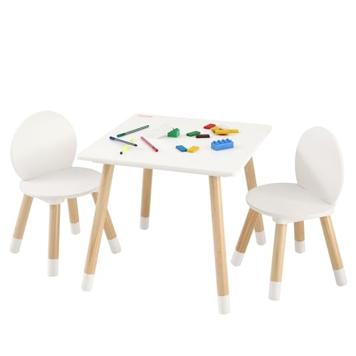 0197988249030 - VEVOR KIDS TABLE AND 2 CHAIRS SET, TODDLER TABLE AND CHAIR SET, CHILDREN MULTI-ACTIVITY TABLE FOR ART, CRAFT, READING, LEARNING, 1 TABLE AND 2 CHAIRS