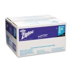 0019800946043 - ZIPLOC DOUBLE ZIPPER FREEZER BAGS PLASTIC CLEAR WITH LABEL PANEL 250