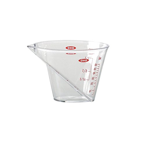 0019812009811 - OXO GOOD GRIPS ANGLED MEASURING CUP, MINI, CLEAR