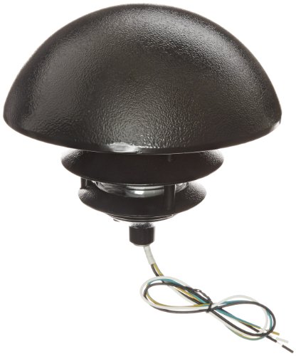 0019813192253 - RAB LIGHTING LLD3B INCANDESCENT 3 TIER LAWN LIGHT WITH DOME CAP, A-19 TYPE, 75W POWER, 1220 LUMENS, 120VAC, BLACK