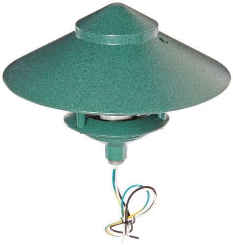 0019813192604 - RAB LIGHTING LL323VG INCANDESCENT 3 TIER LAWN LIGHT WITH 10 TOP, A-19 TYPE, 75W POWER, 1220 LUMENS, 120VAC, VERDE GREEN