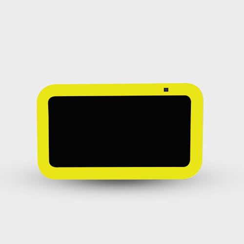 0198164093706 - MIGHTYSKINS SKIN COMPATIBLE WITH AMAZON ECHO SHOW 5 (GEN 3) - SOLID YELLOW | PROTECTIVE, DURABLE, AND UNIQUE VINYL DECAL WRAP COVER | EASY TO APPLY, REMOVE, AND CHANGE STYLES