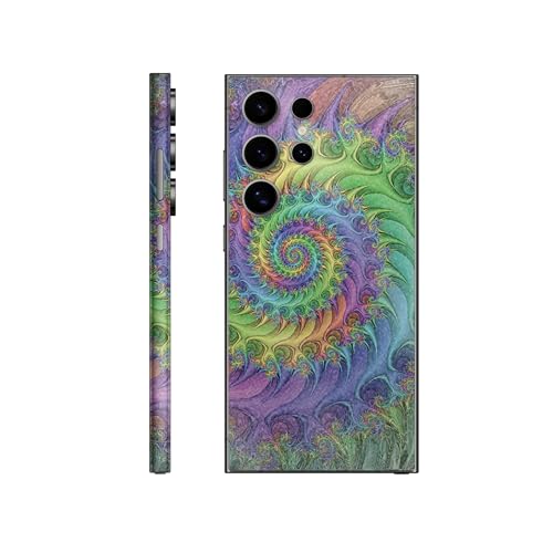 0198164709508 - GLOSSY GLITTER PHONE SKIN COMPATIBLE WITH SAMSUNG GALAXY S24 ULTRA - TRIPPING - PREMIUM 3M VINYL PROTECTIVE WRAP DECAL COVER - EASY TO APPLY | CRAFTED IN THE USA BY MIGHTYSKINS