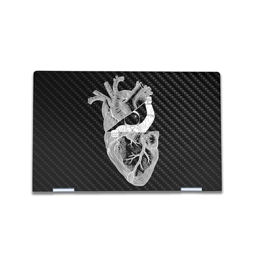 0198164883086 - CARBON FIBER LAPTOP SKIN COMPATIBLE WITH HP ENVY X360 15” - MY SPACE - PREMIUM 3M VINYL PROTECTIVE WRAP DECAL COVER - EASY TO APPLY | CRAFTED IN THE USA BY MIGHTYSKINS