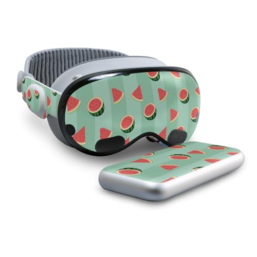 0198164896390 - SKIN COMPATIBLE WITH APPLE VISION PRO - WATERMELON PATCH - PREMIUM 3M VINYL PROTECTIVE WRAP DECAL COVER - EASY TO APPLY | CRAFTED IN THE USA BY MIGHTYSKINS