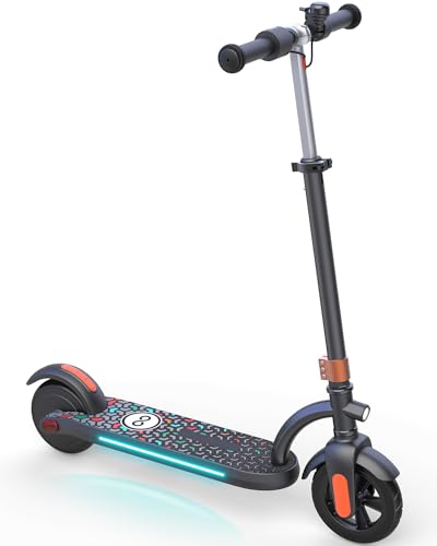 0198168504741 - H40 ELECTRIC SCOOTER FOR KIDS, 180W POWERFUL MOTOR UP TO 10 MPH MAX SPEED, KIDS ELECTRIC SCOOTER WITH DIGITAL DISPLAY, LIGHTS, 3 ADJUSTABLE SPEED AND HEIGHT, ELECTRIC SCOOTER FOR KIDS AGES 8-12