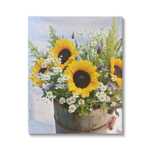 0198262845092 - STUPELL INDUSTRIES MIXED COUNTRY BOUQUET CANVAS WALL ART BY CLAIRE BROCATO