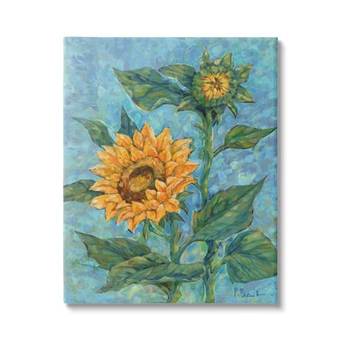 0198262969415 - STUPELL INDUSTRIES CLASSIC STYLE SUNFLOWER BUDS CANVAS WALL ART BY PAUL BRENT