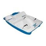 0019862999070 - WATER WHEELER ASL FIVE PERSON PEDAL BOAT WITH ADJUSTABLE SEATS AND CANOPY IN CREAM / BLUE