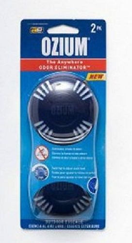 0019912020327 - OZIUM SMOKE & ODORS ELIMINATOR DISK. HOME, OFFICE AND CAR AIR FRESHENER, OUTDOOR ESSENCE SCENT - PACK OF 2