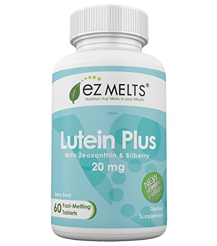 0019962220456 - EZ MELTS LUTEIN PLUS, 20 MG, FAST MELTING TABLETS