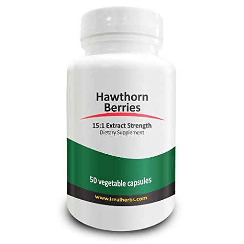 0019962501159 - HAWTHORN BERRY EXTRACT- SUPERIOR SUPPORT FOR HEART NUTRITION, IMPROVES ENERGY LEVELS & REDUCES ANXIETY - 15:1 EXTRACT STRENGTH, EQUAL TO 10,500 MG OF HAWTHORN BERRY - 700MG X 50 VEGAN CAPSULES