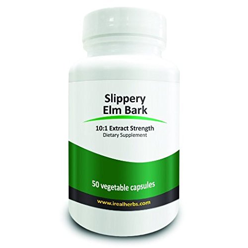 0019962501456 - REAL HERBS SLIPPERY ELM BARK EXTRACT-DERIVED FROM 7000MG OF SLIPPERY ELM BARK WITH 10:1 EXTRACT STRENGTH- SOOTHES SORENESS OF MUCOUS MEMBRANES, ANTIOXIDANT SKIN HEALTH SUPPORT-50 VEGETARIAN CAPSULES