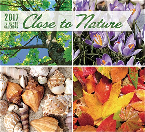0019962902284 - 16 MONTH WALL CALENDARS 2017 - SEPT 16' TO DEC 17' FEATURING BEAUTIFUL PHOTOS & FOIL FINISHES (CLOSE TO NATURE)