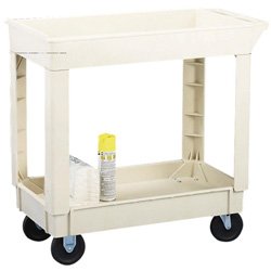 0020027057122 - CONTINENTAL 5800BE, BEIGE SMALL UTILITY CART (CASE OF 1)