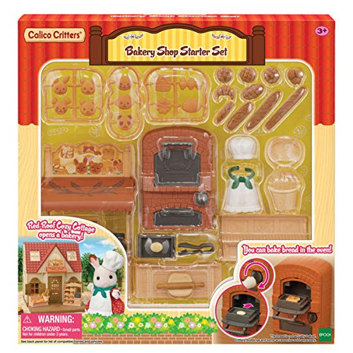 0020373219144 - CALICO CRITTERS BAKERY SHOP STARTER SET, DOLLHOUSE PLAYSET WITH FURNITURE AND ACCESSORIES
