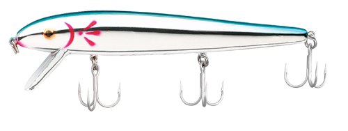 0020495000132 - COTTON CORDELL RED FIN FISHING LURE - CHROME/BLUE BACK - 5 IN