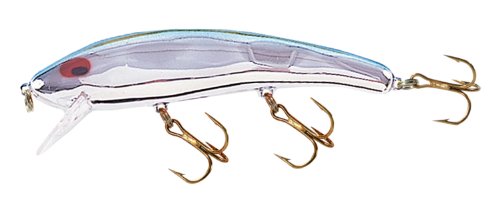 0020495028402 - COTTON CORDELL SUSPENDING RIPPLIN' RED FIN FISHING LURE, CHROME / BLUE, 4 1/2-INCH, 3/8 OUNCE