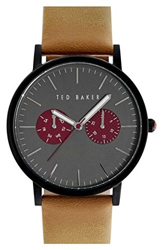 0020571126237 - MEN'S TED BAKER LONDON LEATHER STRAP WATCH, 40MM 10024783