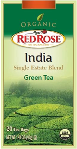 0020700003668 - RED ROSE ORGANIC INDIA SINGLE ESTATE BLEND GREEN TEA
