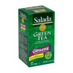 0020700402195 - SALADA MINT GREEN TEA FORTIFIED WITH PREMIUM PANAX GINSENG & VITAMIN C. GINSENG SUPPLEMENTS NATURALLY DECAFFEINATED USING ONLY SPRING WATER & EFFERSVCENCE 20 EA