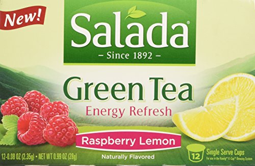 0020700408142 - SALADA ENERGY REFRESH - RASPBERRY LEMON GREEN TEA SINGLE SERVE - 12CT