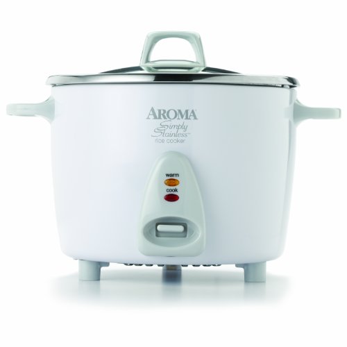 0208872210361 - AROMA SIMPLY STAINLESS 14-CUP (COOKED) (7-CUP UNCOOKED) RICE COOKER, STAINLESS STEEL INNER POT (ARC-757SG)