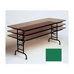 0020976247933 - CORRELL CFA2472PX-39 .75 INCH HIGH-PRESSURE TOP FOLDING TABLES - ADJUSTABLE HEIGHT - GREEN