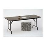 0020976367273 - CORRELL CF3672PX-07 .75 INCH HIGH-PRESSURE TOP FOLDING TABLES - FIXED HEIGHT - BLACK GRANITE